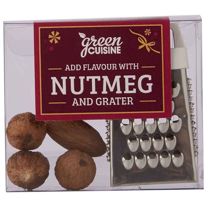 Green Cuisine - Nutmegs with Grater in Box, 50g