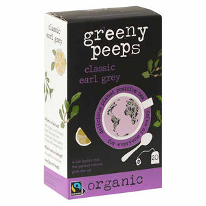Greenypeeps - Organic Earl Grey Tea, 20 Bags