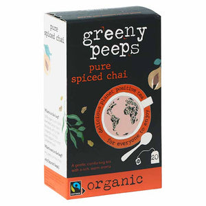 Greenypeeps - Organic Spiced Chai, 20 Bags