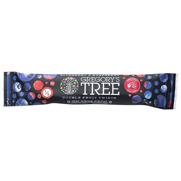 Gregory's Tree - Blueberry & Raspberry Fruit Twists, 18g