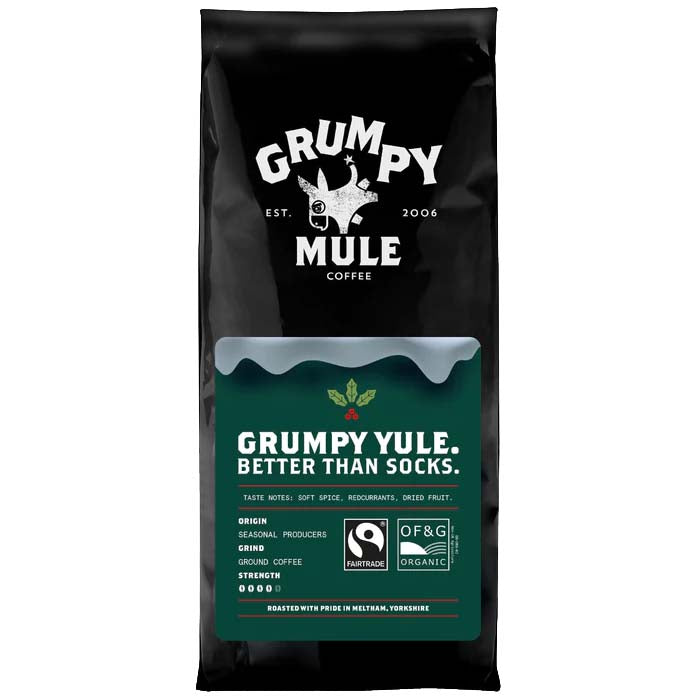 Grumpy Mule - Grumpy Yule Organic Fairtrade Ground Coffee, 227g