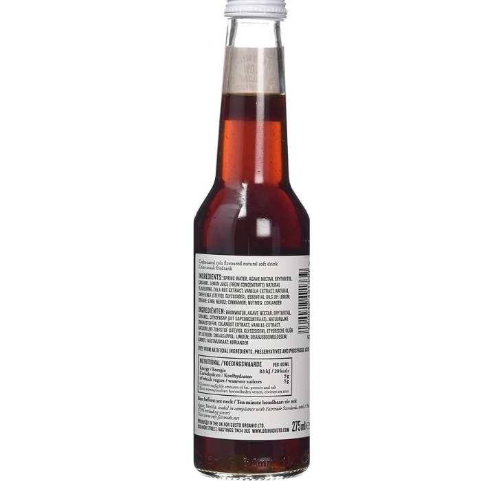 Gusto - Naturally Slim Cola (Organic & Fair-Trade), 275ml back