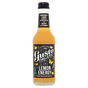 Gusto - Organic Lemon Energy Drink, 250ml | Pack of 12