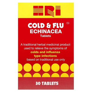 HRI - Cold & Flu Echinacea 75mg, 30 Tablets