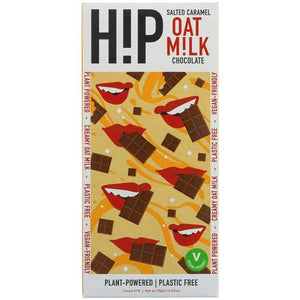 H!P - Salted Caramel Oat Milk Chocolate Bar, 70g | Pack of 12