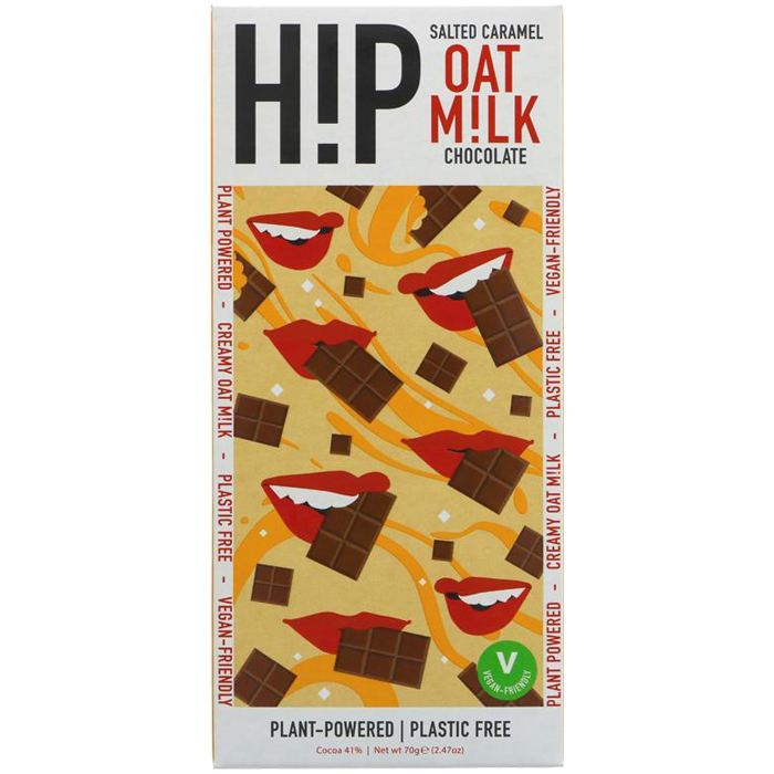 H!P - Salted Caramel Oat Milk Chocolate Bar, 70g