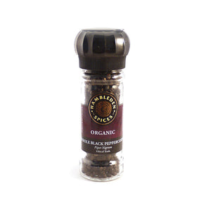 Hambleden Herbs - Organic Black Peppercorn Grinder, 40g | Pack of 5