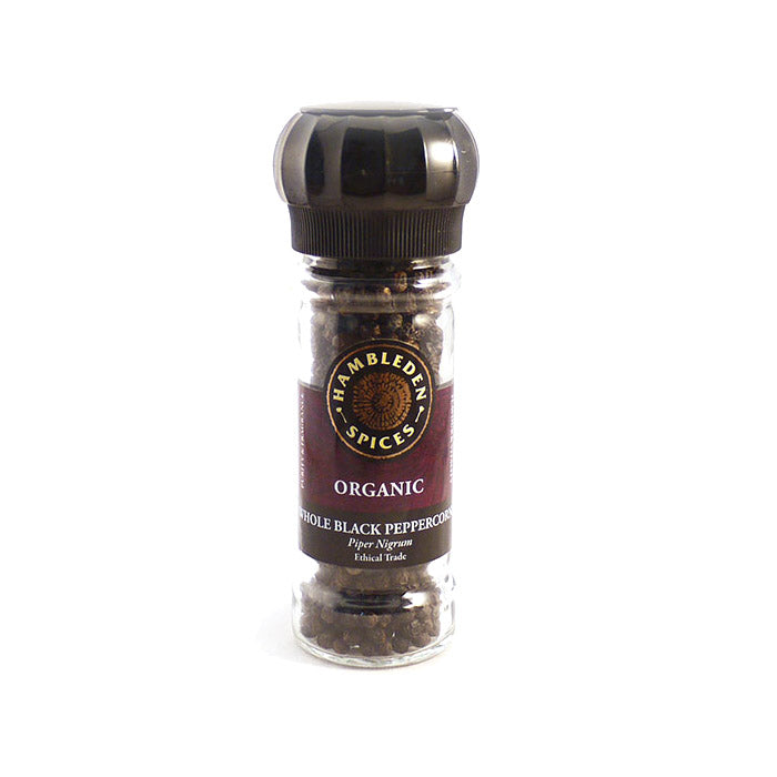Hambleden Herbs - Organic Black Peppercorn Grinder, 40g