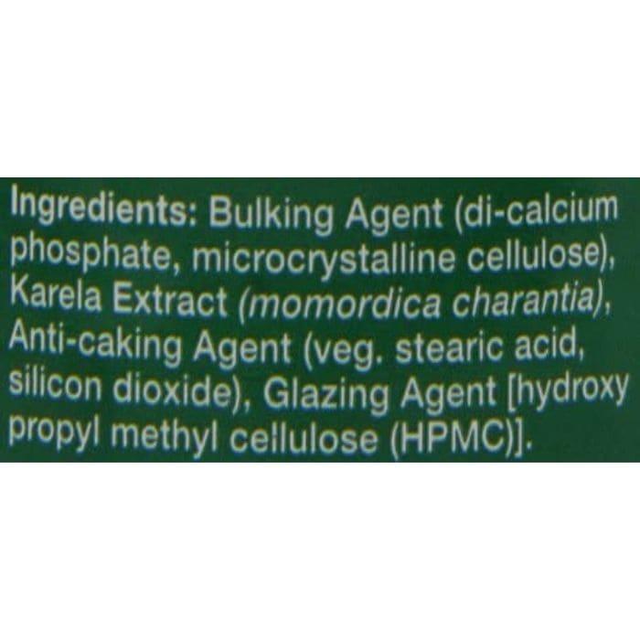 Health Aid - Karela Extract 1250mg, 60 tablets - ingredients