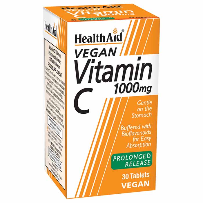 Health Aid - Vitamin C - Prolonged Release - 30 Tablets (1000mg)