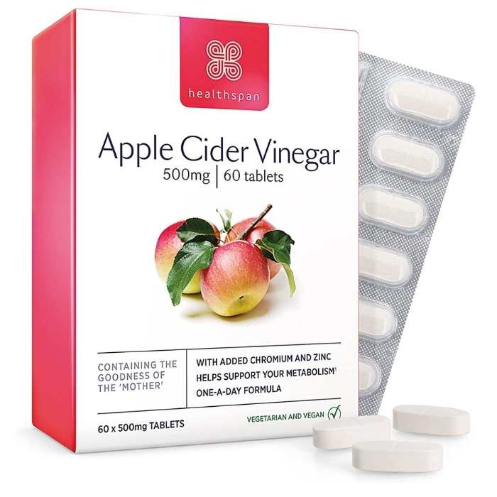 Healthspan Apple Cider Vinegar, 60 Tablets PlantX UK