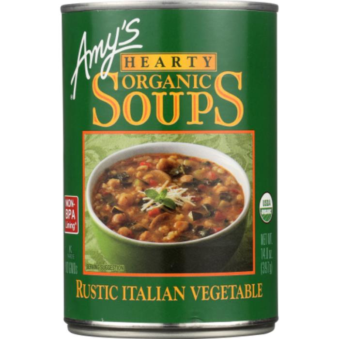 Amy's - Hearty Rustic Italian Vegetable Soup 397g - Front