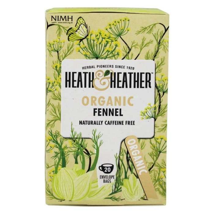 Heath & Heather - Organic Fennel Tea, 20 Bags - front