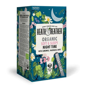 Heath & Heather - Organic Night Time Botanical Infusion Tea, 20 Bags | Pack of 6