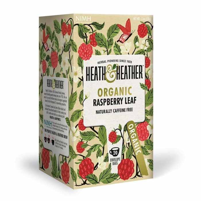 Heath & Heather - Organic Raspberry Leaf Tea, 20 bags