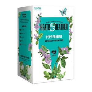 Heath & Heather - Peppermint Herbal Tea, 50 Bags | Pack of 6