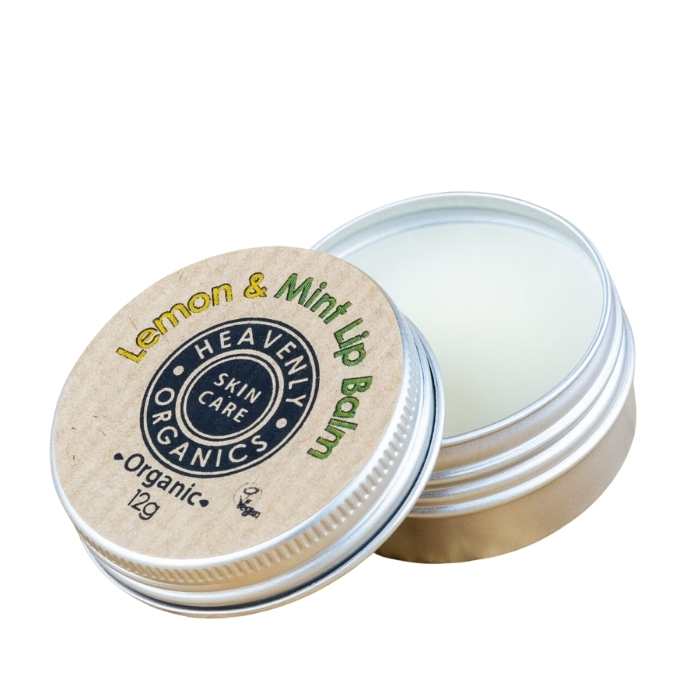 Heavenly Organics Skin Care - Organic Lip Balm Lemon and mint
