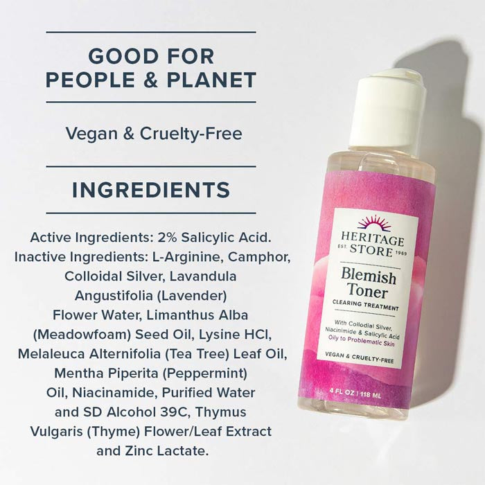 Heritage Store - Blemish Toner, 118ml - back