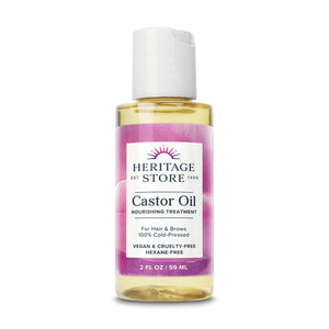 Heritage Store - Cold-Pressed Castor Oil for Hair & Nails, 59ml
