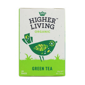 Higher Living - Organic Green Tea, 20 Bags | Pack of 4
