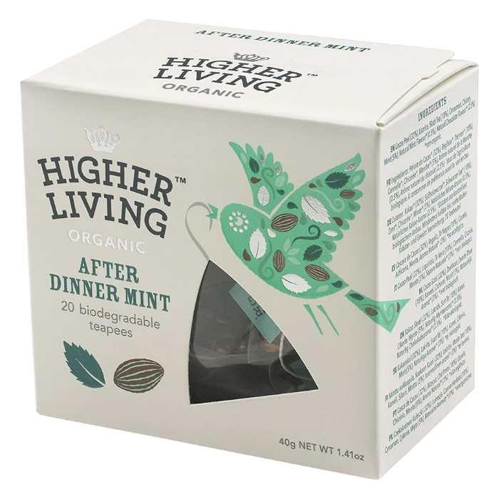 Higher Living Organic - After Dinner Mint Teapees, 20 Bags