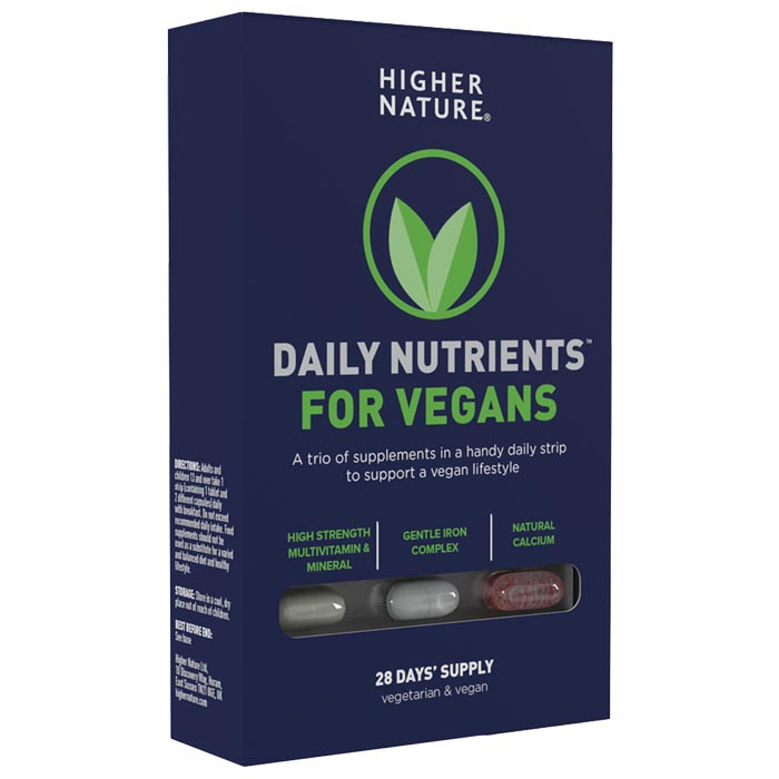 Higher Nature - Daily Nutrients For Vegans, 28 Days Supply