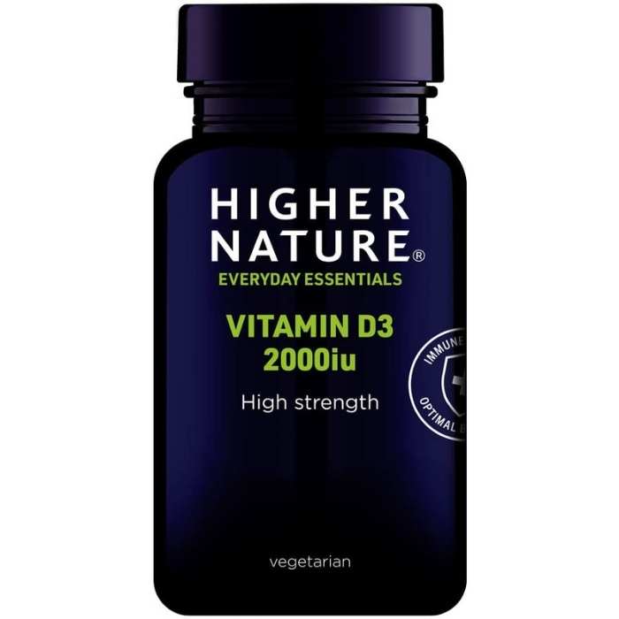 Higher Nature - Vitamin D3 2000iu, 120 Capsules