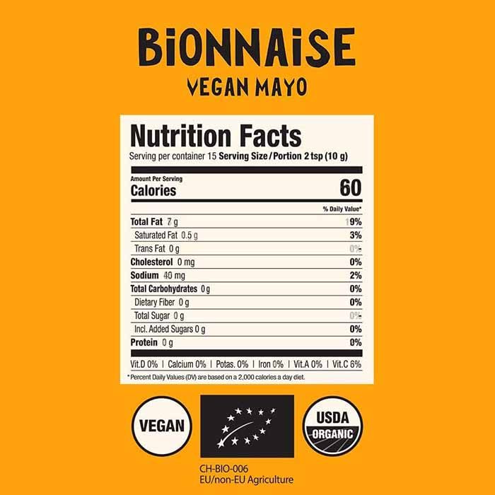 Hlthpunk - Organic Bionnaise Plant Based Mayo, 135g - Back