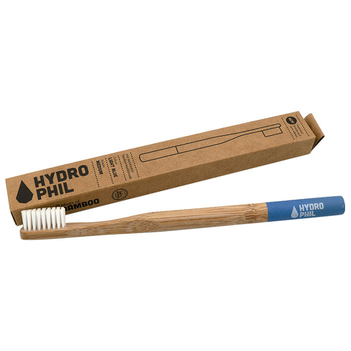 Hydrophil - Sustainable Bamboo Toothbrush - Medium Bristles - Light Blue