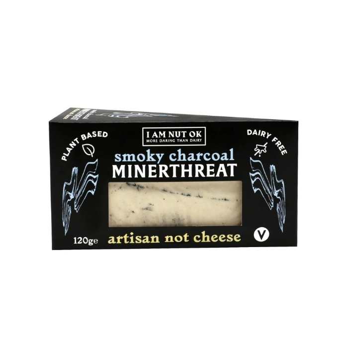 I Am Nut Ok - MinerThreat Smoky Charcoal Cheese, 120g - front