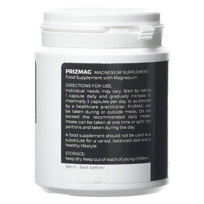 ITL Health - PrizMAG Plus Magnesium Capsules, 90 Capsules - back