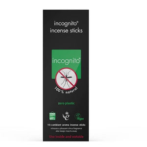 Incognito - Insect Repellent Citronella Incense Sticks, 10 Sticks