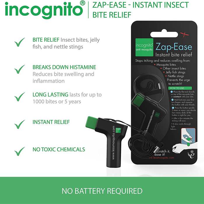 Incognito - Zap-Ease Instant Bite Relief, 30g - back