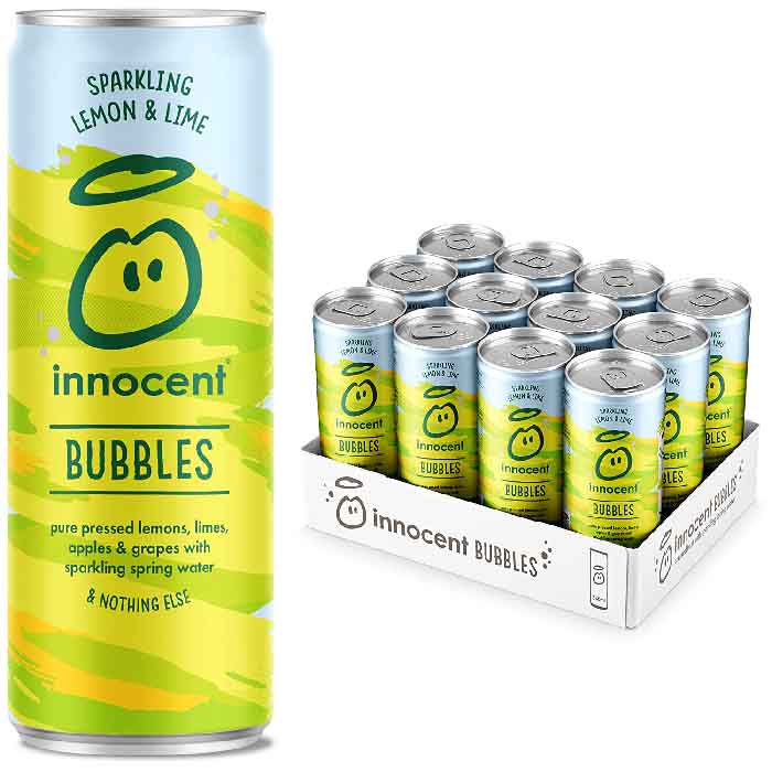 Innocent - Bubbles Sparkling Drink - Lemon and Lime, 330ml
