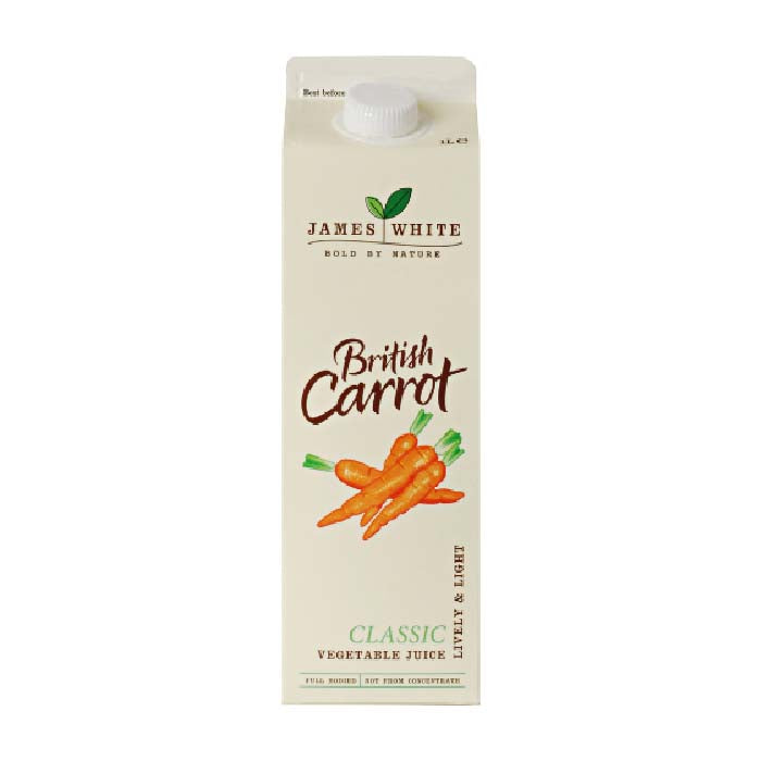 James White - Classic British Carrot Juice, 1L  Pack of 8