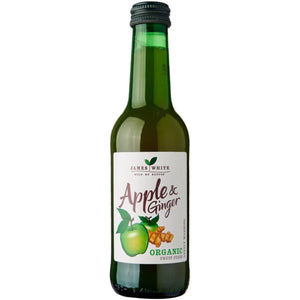 James White Drinks - Organic Apple & Ginger Juice | Multiple Sizes