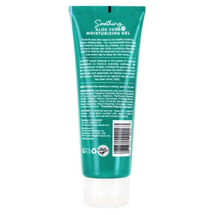 Jason Natural - Soothing 98% Aloe Vera Moisturising Gel, 120ml - back