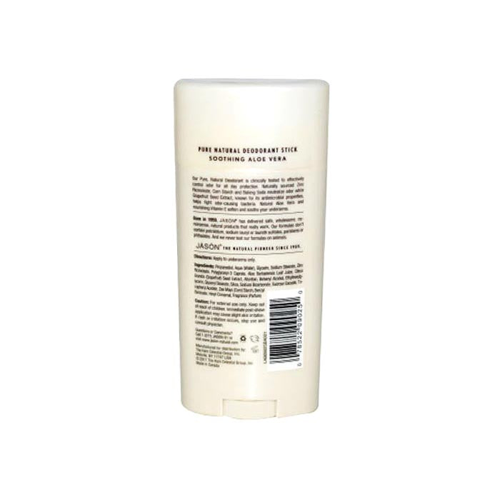 Jasons Natural - Deodorant Stick - Aloe Vera, 75g - back