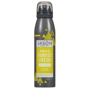 Jason Natural - Mens Forest Fresh Dry Spray Deodorant, 90g