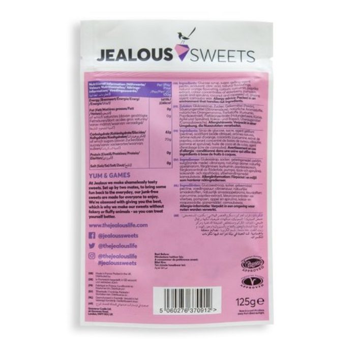 Jealous Sweets - Grizzly Bears Share Bag Vegan Gummies, 125g back