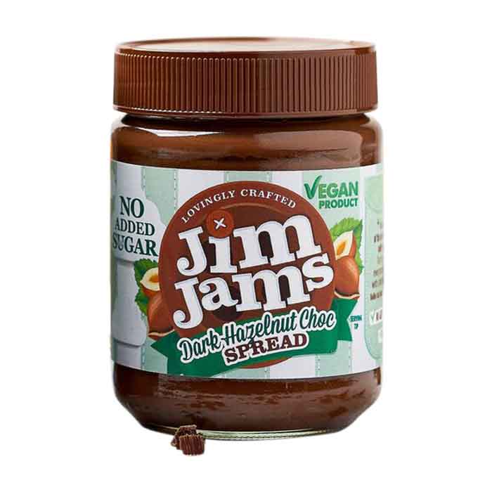JimJams - No Added Sugar Chocolate Spread - Dark Hazelnut Chocolate, 330g