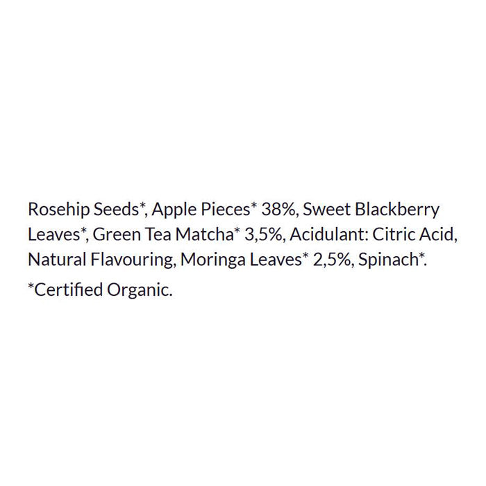 Just T - Apple Moringa Affair Organic Tea, 20 Bags - back