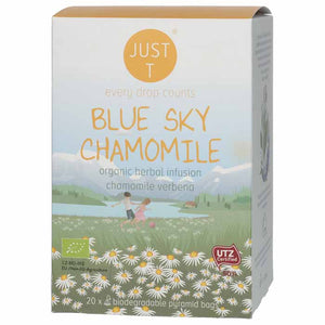 Just T - Blue Sky Chamomile Organic Tea, 20 Bags | Pack of 6