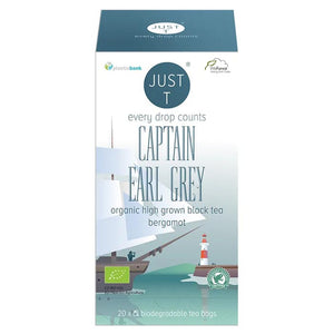 Just T - Captain Earl Grey Organic Tea, 20 Bags | Pack of 6