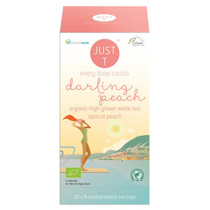 Just T - Darling Peach Organic Tea, 20 Bags | Pack of 6