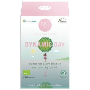 Just T - Dynamic Day Organic Tea, 20 Bags | Pack of 6