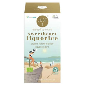 Just T - Sweet Heart Liquorice Organic Tea, 20 Bags | Pack of 6