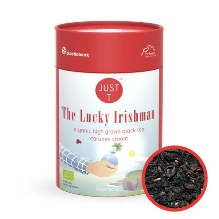 Just T - The Lucky Irishman Organic Loose Leaf Tea, 80g - front