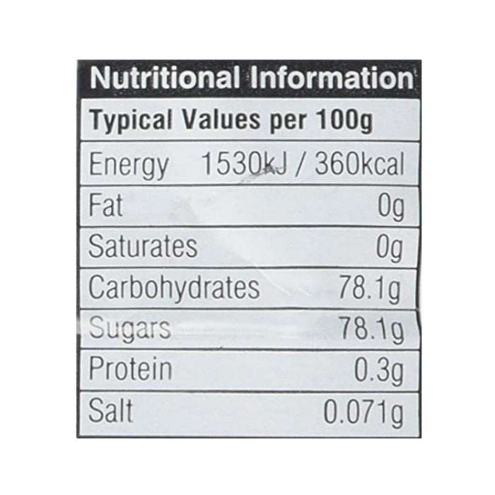 Just Wholefoods - Jelly Crystals Tropical Fruits, 85g - nutrition facts