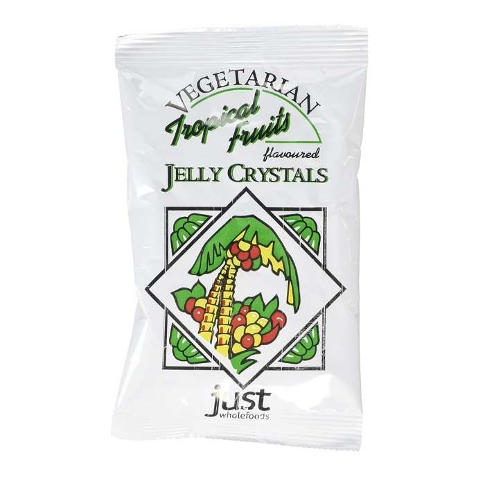  Just Wholefoods - Jelly Crystals Tropical Fruits, 85g - front